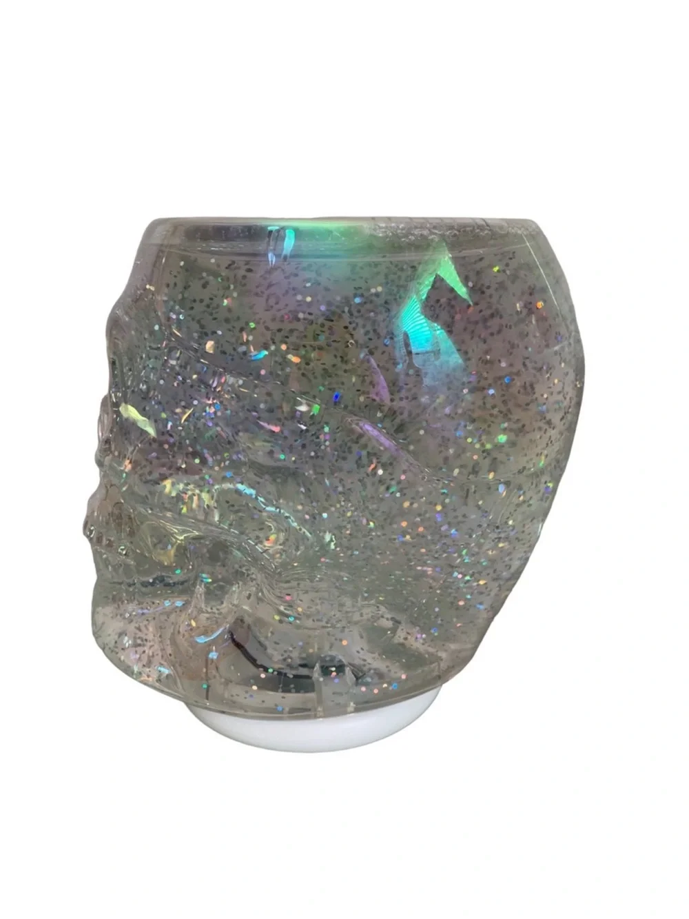 NEW Bath & Body Works WATER Light-up GLOBE SKULL Candle Holder
